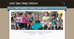 Desktop Screenshot of littletykesfamilychildcare.com